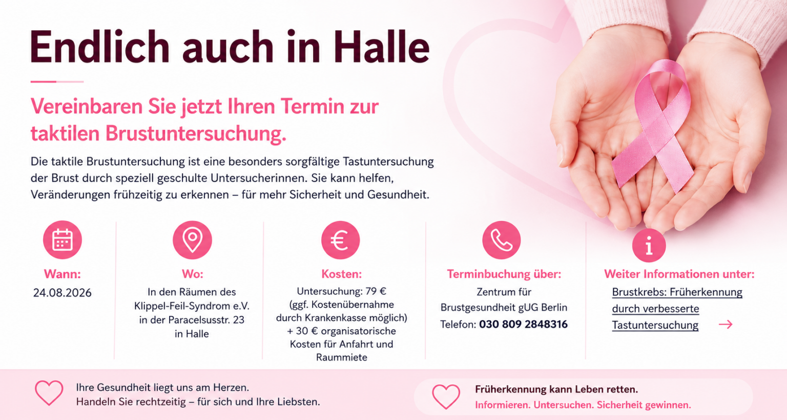 taktilen Brustuntersuchung.