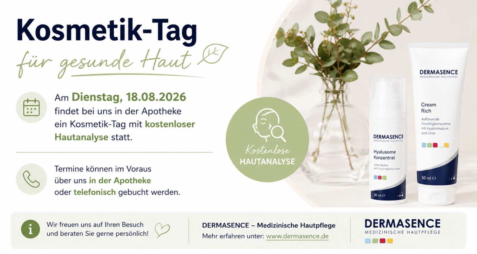 Dermasence Kosmetik Tag